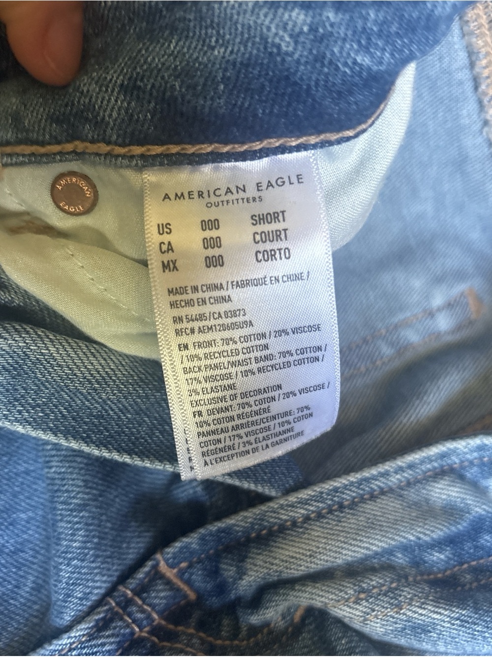 American Eagle Short Denim Jeans - Light Blue